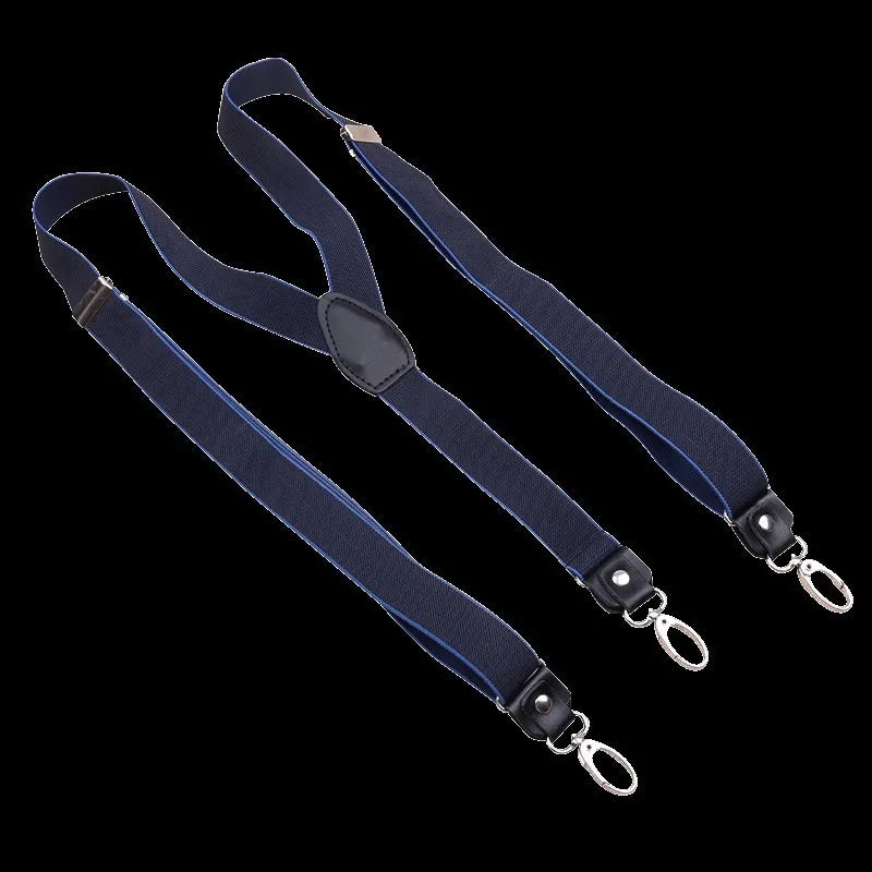 2.5cm Width Suspenders 3 Hooks Y Back Women Elastic Suspender Hook Lock Retro Braces Suspensorios