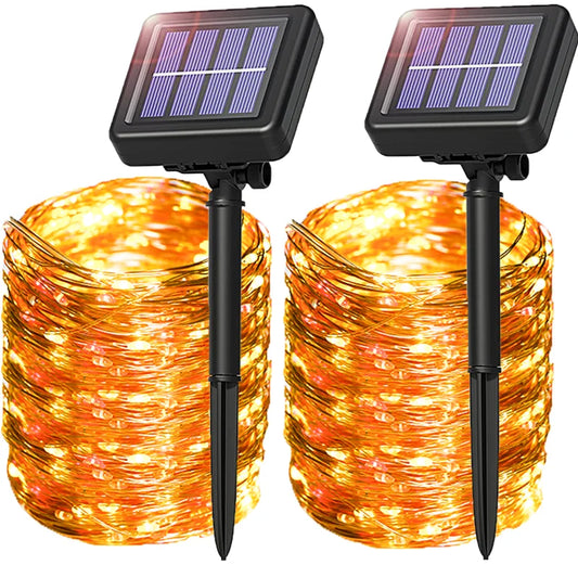 Outdoor Waterproof 350LED Solar String Light Led 8 Modes Christmas Halloween Solar Garden Led String Lights for Holiday Decor