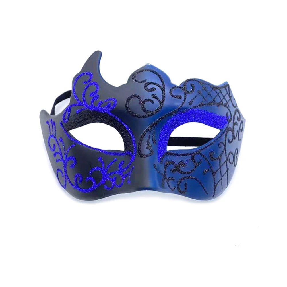 Retro Painted Half Face Masquerade Mask for Women and Men, Venice Mask, Halloween Costume Accessories, Cosplay Party Props