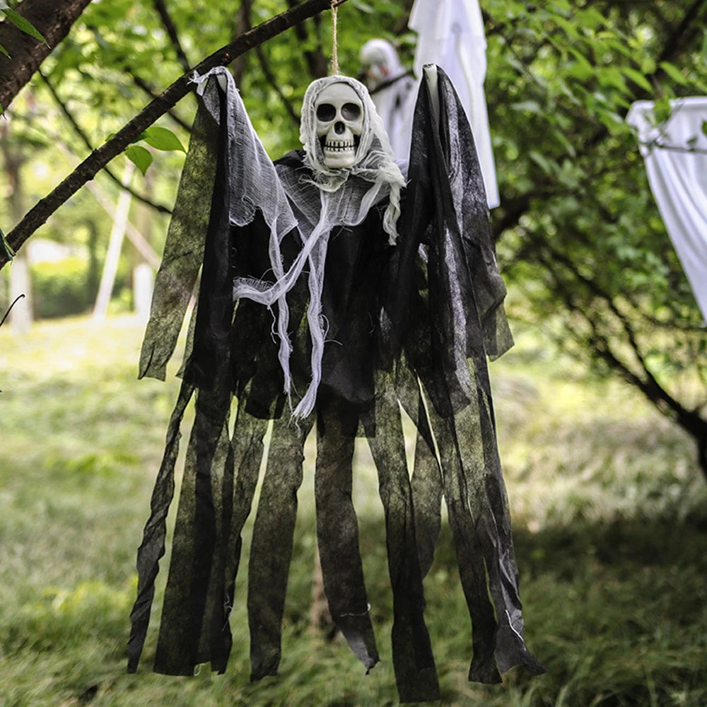 Halloween Horror Skull Hanging Decorations Ghost Outdoor Haunted House Scary Pendant Props Halloween Party Decorations Supplies