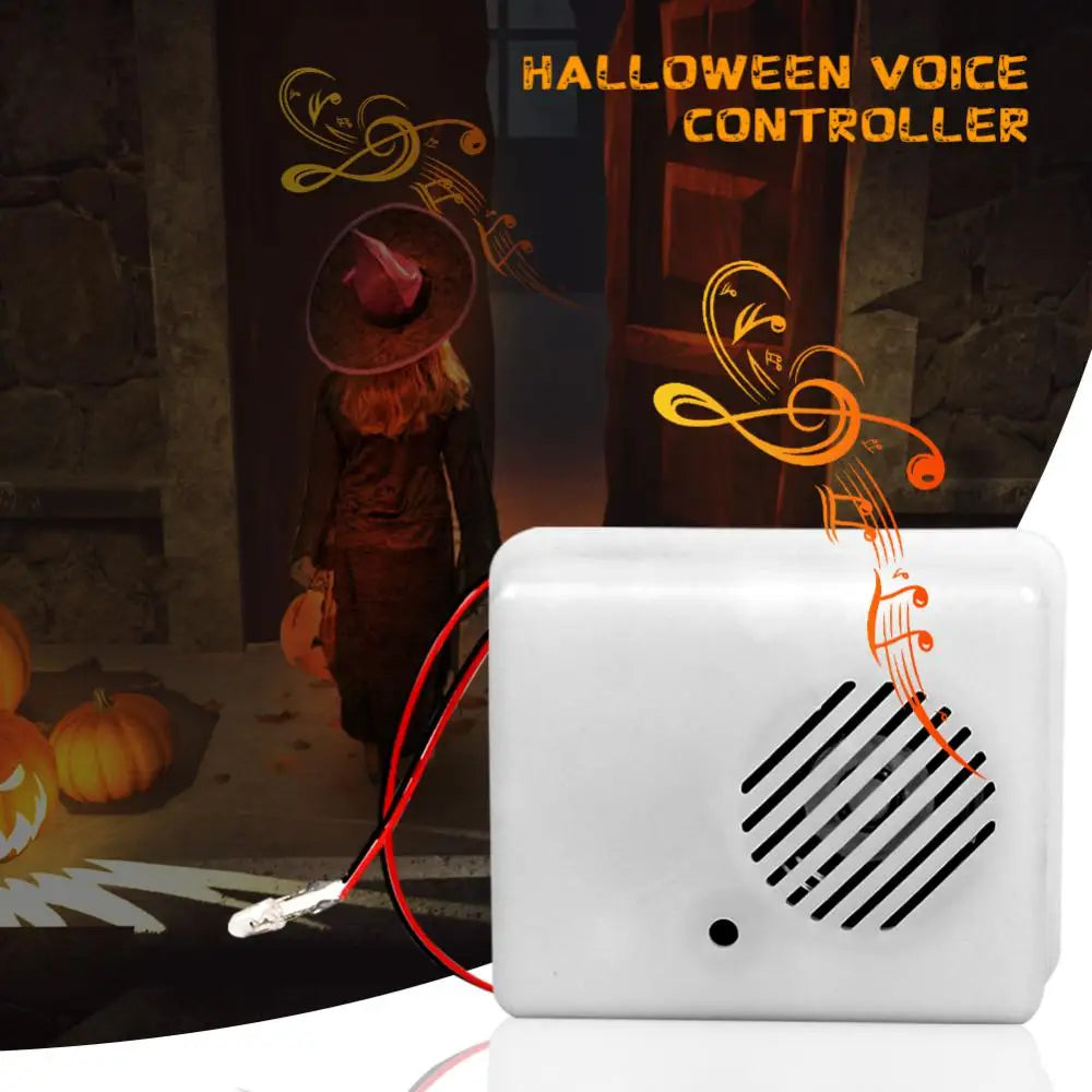 Christmas Halloween Sound Sensor Voice-activated Scary Props Decoration Sound Sensor Scream Speaker Haunted House Horror Props