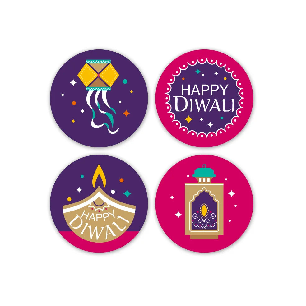 Happy Diwali Party Stickers, Light Festival Party Gift decorations