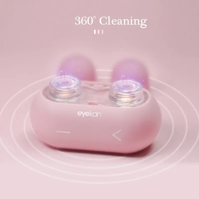 Contact Lenses Cleaner Ultrasonic With Removable Box 110KHz Remove Tear Protein Cleaning Machine Portable Contact Lenses Case