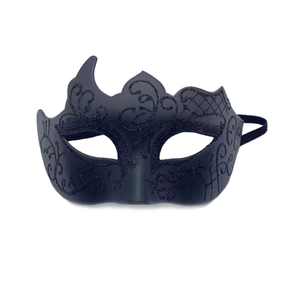 Retro Painted Half Face Masquerade Mask for Women and Men, Venice Mask, Halloween Costume Accessories, Cosplay Party Props