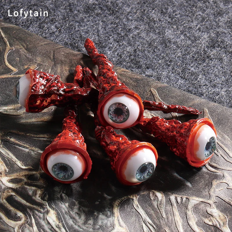 Halloween Ripped Out Eyeball Horror Prop Realistic Life Bloody Ripped Out Eyeball Scary Decorate Cosplay Party Costume Props