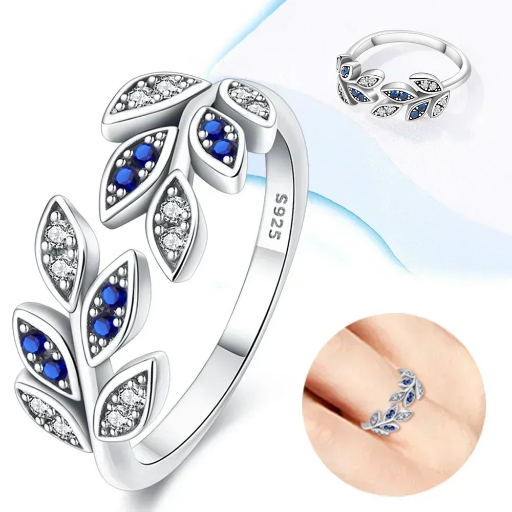 New 925 Sterling Silver Rings Stackable Infinite Heart Daisy Flower for Women Original Silver 925 Wedding Ring Jewelry Gift