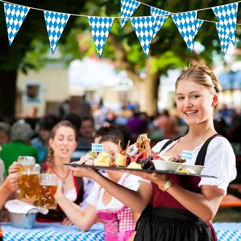 Bavarian Beer Festival Table Cloth Pennant Decorations Oktoberfest