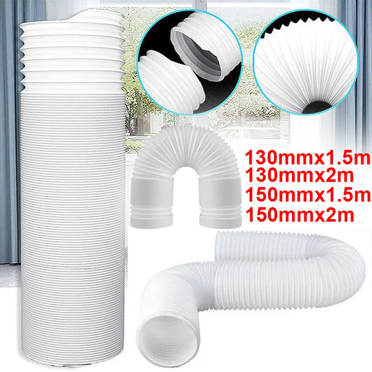 130/150mm Duct Extension Pipe Telescopic Flexible Air Conditioner Exhaust Hose Accessories Vent Hose for Mobile Air Conditioning