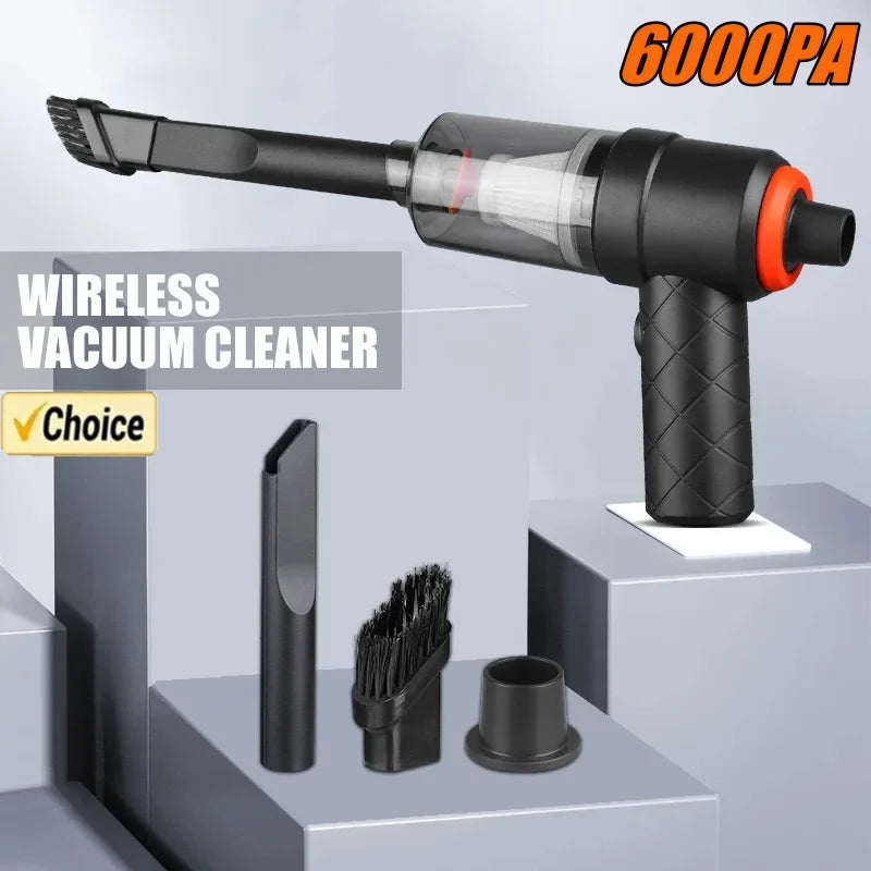 6000Pa Car Wireless Vacuum Cleaner Portable Strong Suction Home Cleaning Equipment Handheld Dust Collector Mini Car Dust Blower