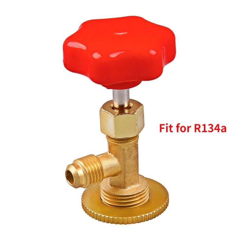 1 Pcs Dispensing Valve Bottle Opener 1/4 SAE Connector Mayitr Refrigerant Bottle Can Tap for R12 R22 R6000a R134a R410a Gas