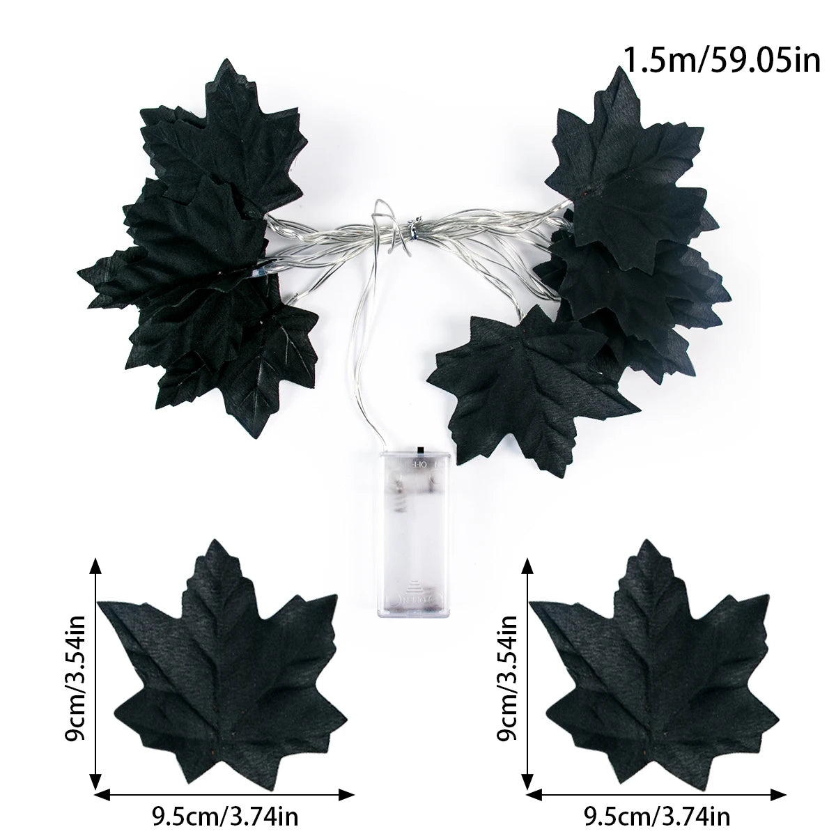 1.5M 10LED Maple Leaves Pumpkin Fall Garland String Lights Halloween Decoration Led Fairy Light Home Indoor Outdoor Thanksgiving