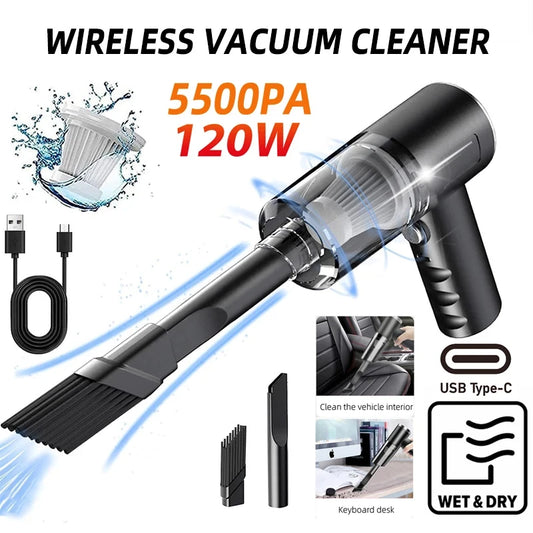 9000Pa Wireless Car Vacuum Cleaner Portable USB Charging Wet and Dry Dual-Use Wireless Handheld Vacuum Cleaner Cleaning Tool