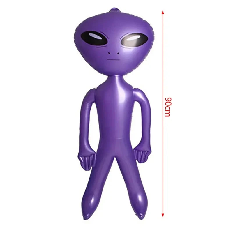 90cm Inflatable Alien Doll Toys Bar Party Halloween Decoration Balloon Alien Theme Outdoor Christmas Birthday Gift Toys for Kids