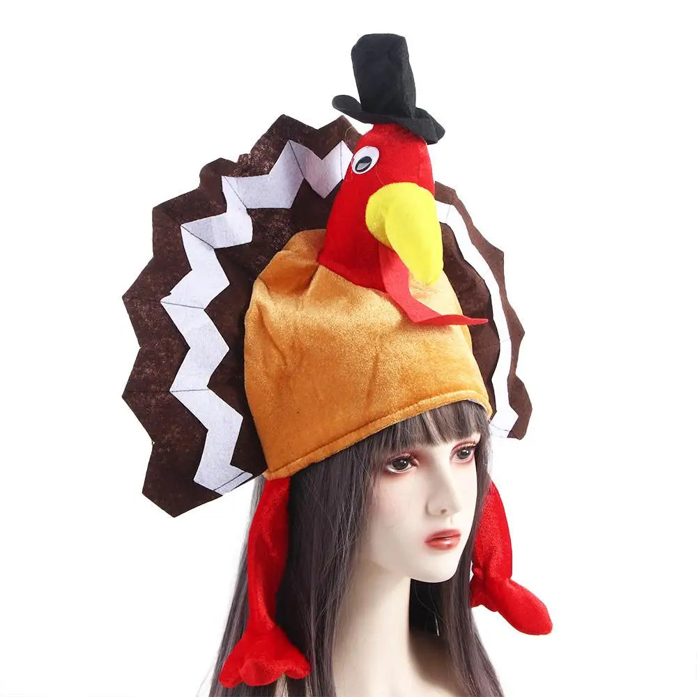 Themed Party Chicken Leg Turkish Hat Christmas Thanksgiving Day Chicken Feet Cute Caps Turkey Hat Festival Costume