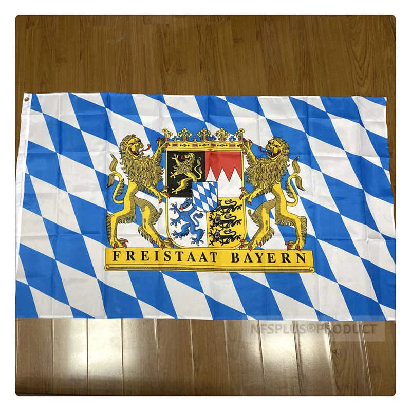 German Bavaria Flag Germany Deutschland 90x150cm Polyester Printed Bayern Bavarian Flags Banners For Decoration Celebration