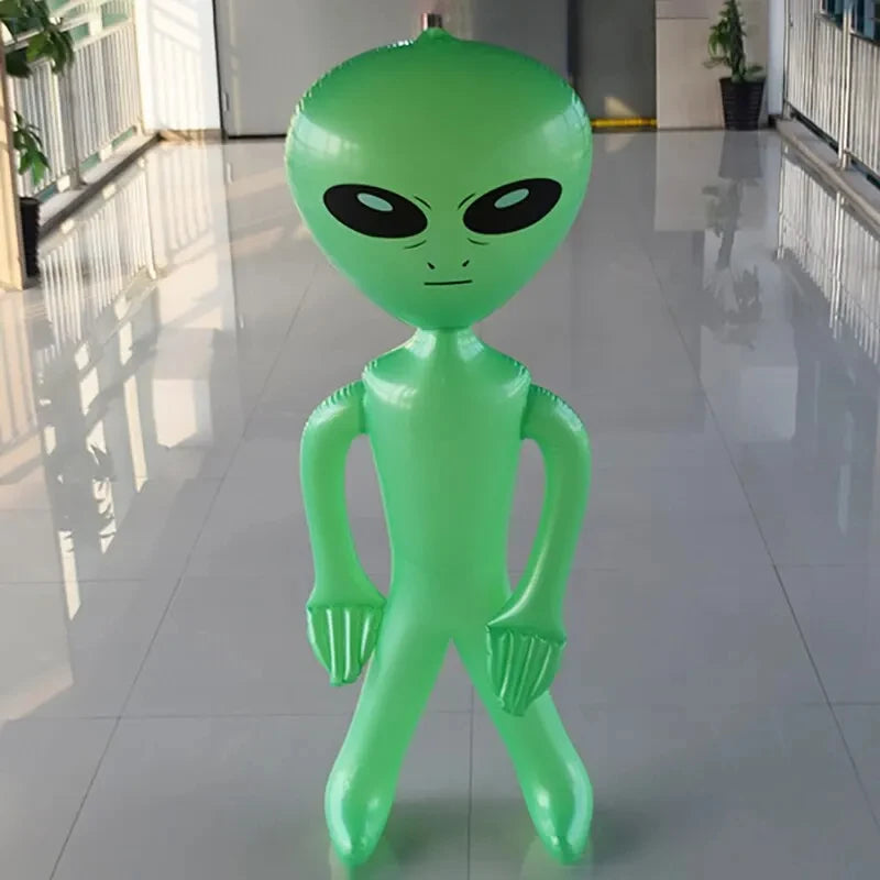 90cm Inflatable Alien Doll Toys Bar Party Halloween Decoration Balloon Alien Theme Outdoor Christmas Birthday Gift Toys for Kids