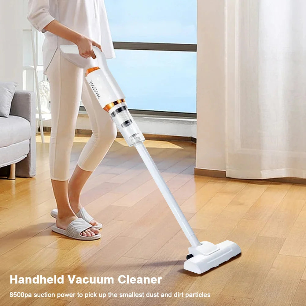 Handheld Wireless Vacuum Cleaner USB Rechargeable Strong Suction Handheld Water Sweeper 2000mAh 2 in 1 for Vehicle Home Cleaning