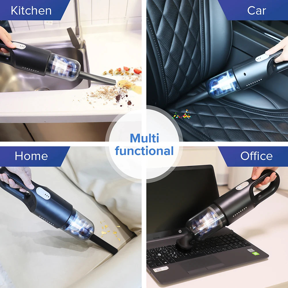 Redkey A-031 Car Vacuum Cleaner Portable Wireless Vacuum Cleaner Home 8000PA Strong Suction Handheld Vacuum Cleaner for Car