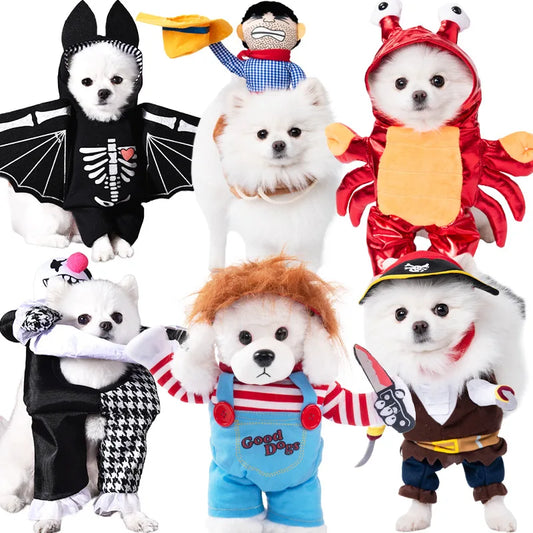 1PCS Halloween Dagger Pet Transformation Dress Festival Funny Knife Holding Dog Clothes Cat Standing Dress Pet Dress Up