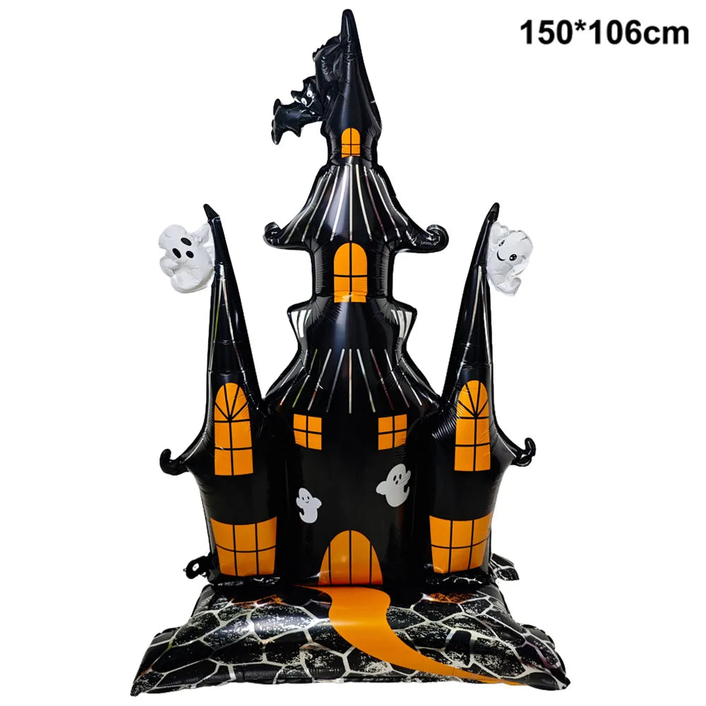 Halloween Inflatable Dead Tree Decoration Outdoor Ghost Tree Balloon Skeleton Man Spider Balloon Halloween Indoor Party Decor