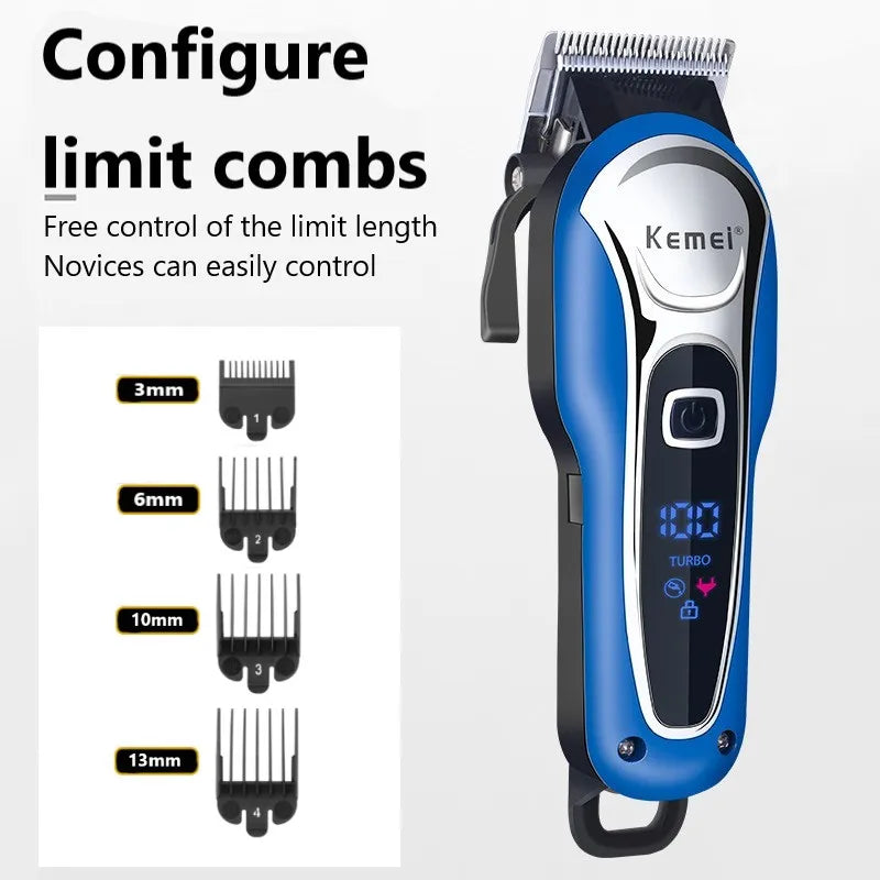 Kemei hair clipper hair clipper professional hair clipper men's electric beard knife hair clipper hair clipper cordless wired