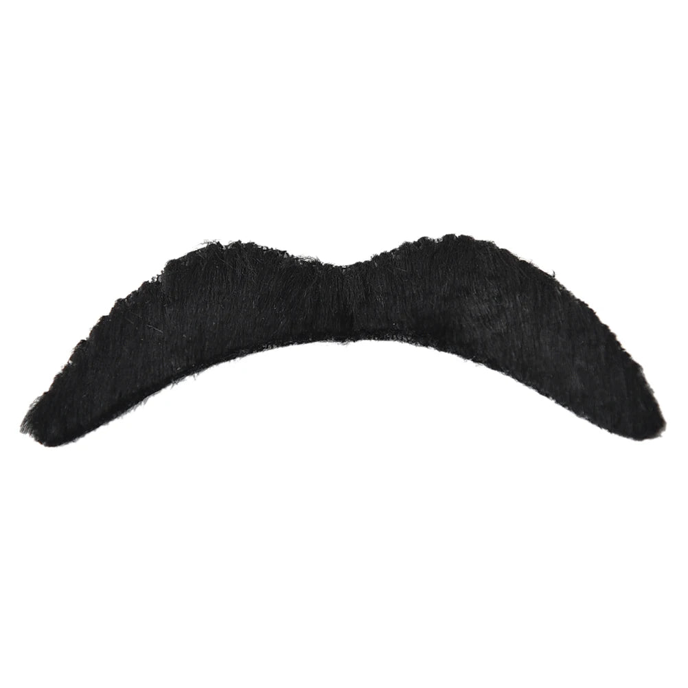 12PCS Set Men Black Fake Moustache Mustaches Funny Beard Party Halloween Costume