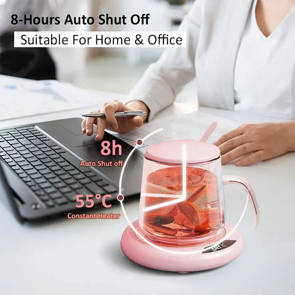 Mug Warmer USB Cup Heater Electric Coffee Milk Tea Water Heating Pad Thermostatic Coasters Cup Warmer for Home Office Mug Heater