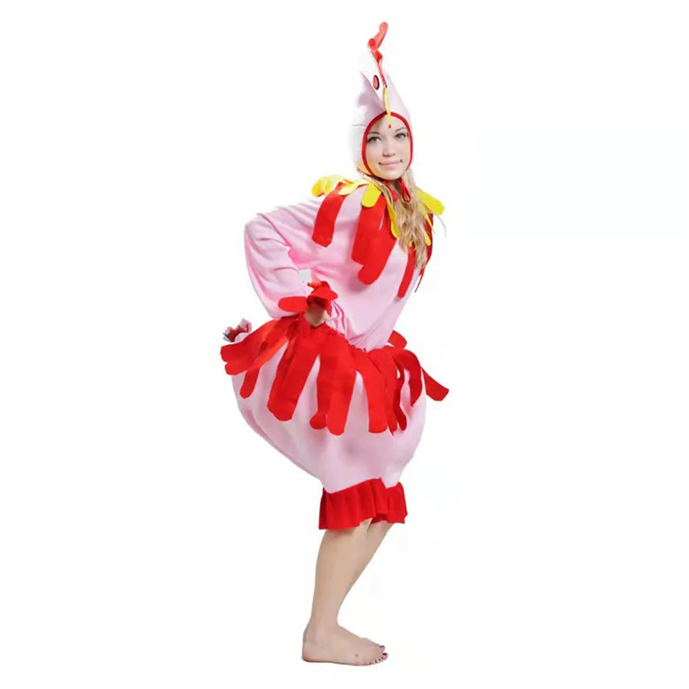 Cartoon Easter Hen Cosplay Costume Thanksgiving Turkey Disguise Adult Clothes Hat Outfits Halloween Carnival Party Suit