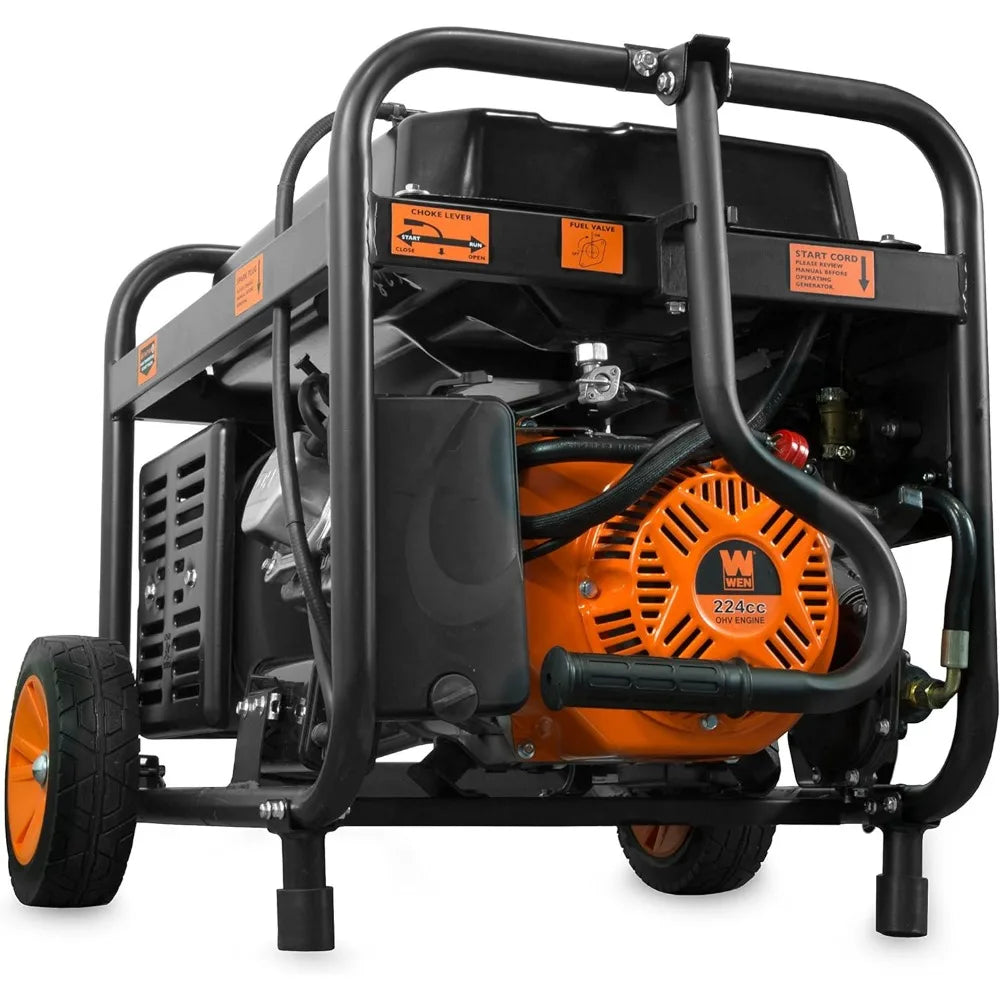 DF475T Dual Fuel 120V/240V Portable Generator with Electric Start Transfer Switch Ready, 4750-Watt, CARB Compliant