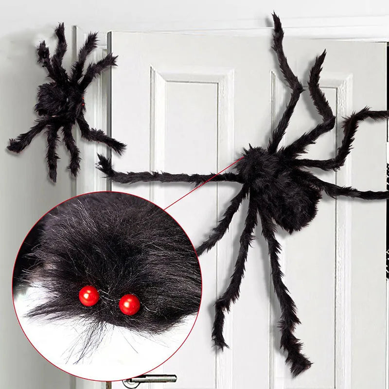 Halloween Spider Decor Party Decoration Realistic Super Plush Spider Scary Indoor Home Scream Outdoor Garden Yard Decor Supplies