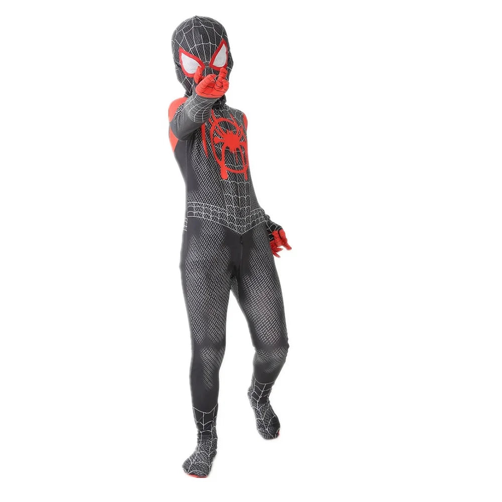 New Superhero Movie Kids Cosplay Spiderman Costume Halloween Bodysuit Costume for Children and aldult Unisex