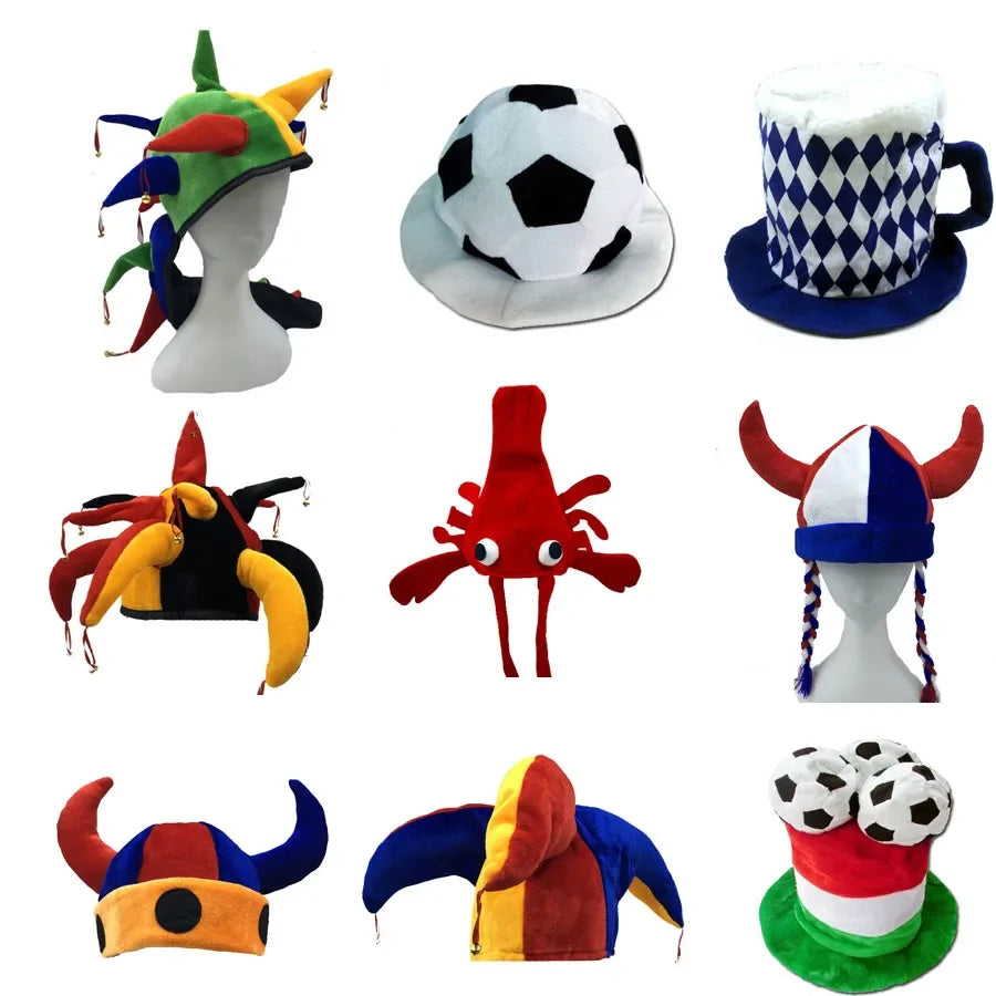 Kids Children Adult Pizza Hamburger Roasted Turkey Football Lobster Clown Hat Silly Costume Party Favors Easter Props  Halloween