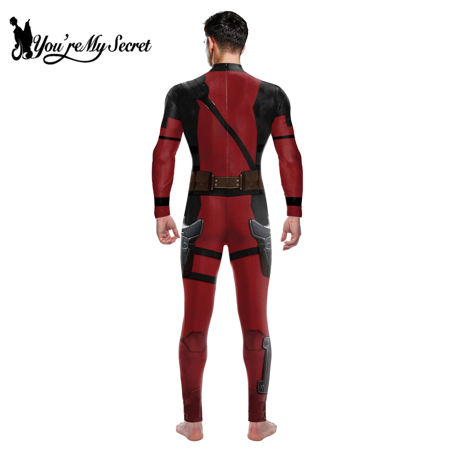 [You're My Secret] Anime Superhero Wolverine Deadpool Cosplay Costume Halloween Costume Adult Zentai Bodysuit Outfit jumpsuits