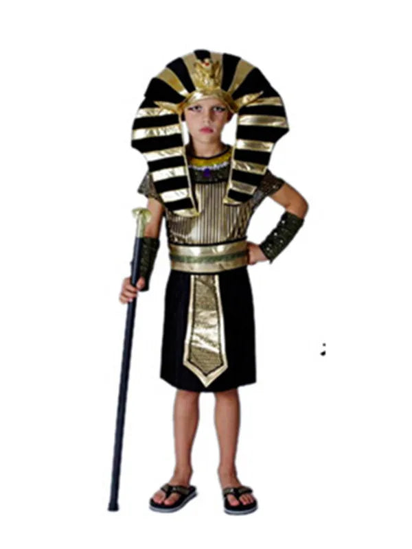 Egyptian Pharaoh Cleopatra clothes Adult Girls And Boys Halloween Csoplay Costumes New Year Performace Costumes