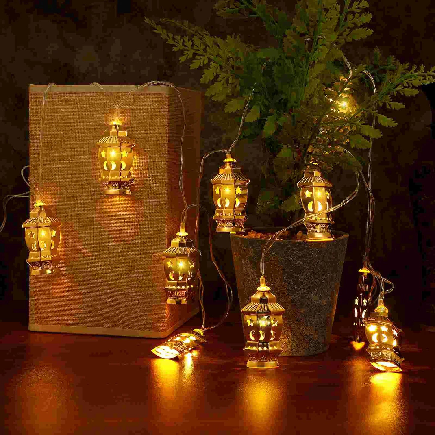 Gold Diwali Ramadan Ramadan Decoration 2024ationations Indian Ramadanations Indian LED Palace Lantern Garden Lights Ramadan