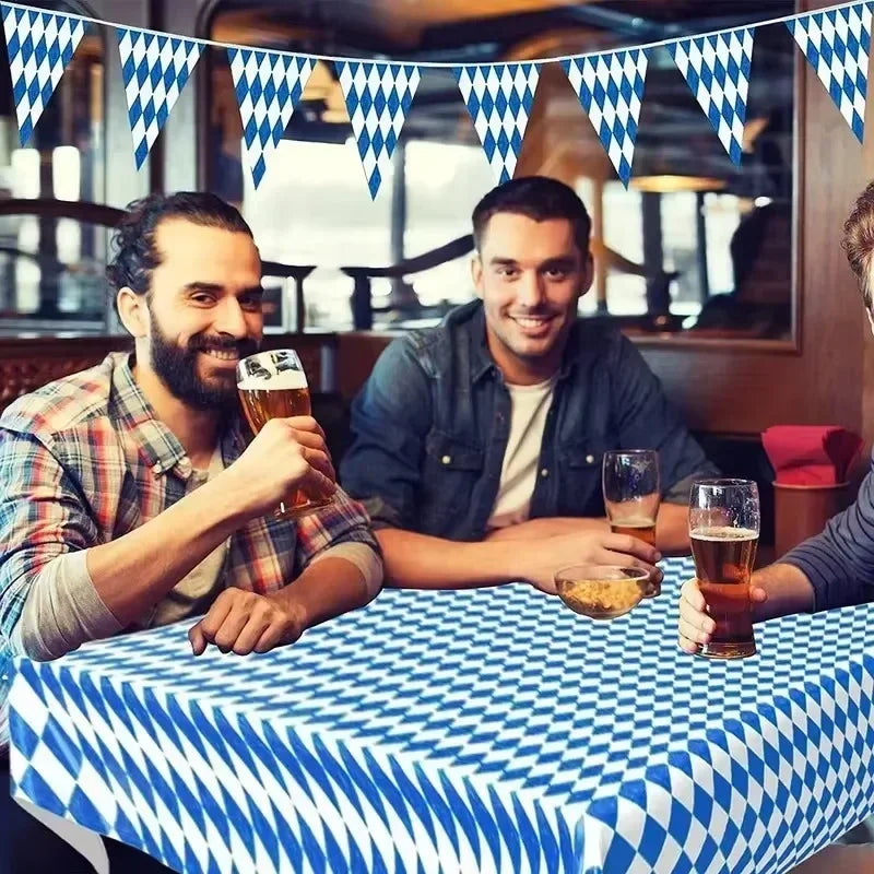 Bavarian Beer Festival Table Cloth Pennant Decorations Oktoberfest