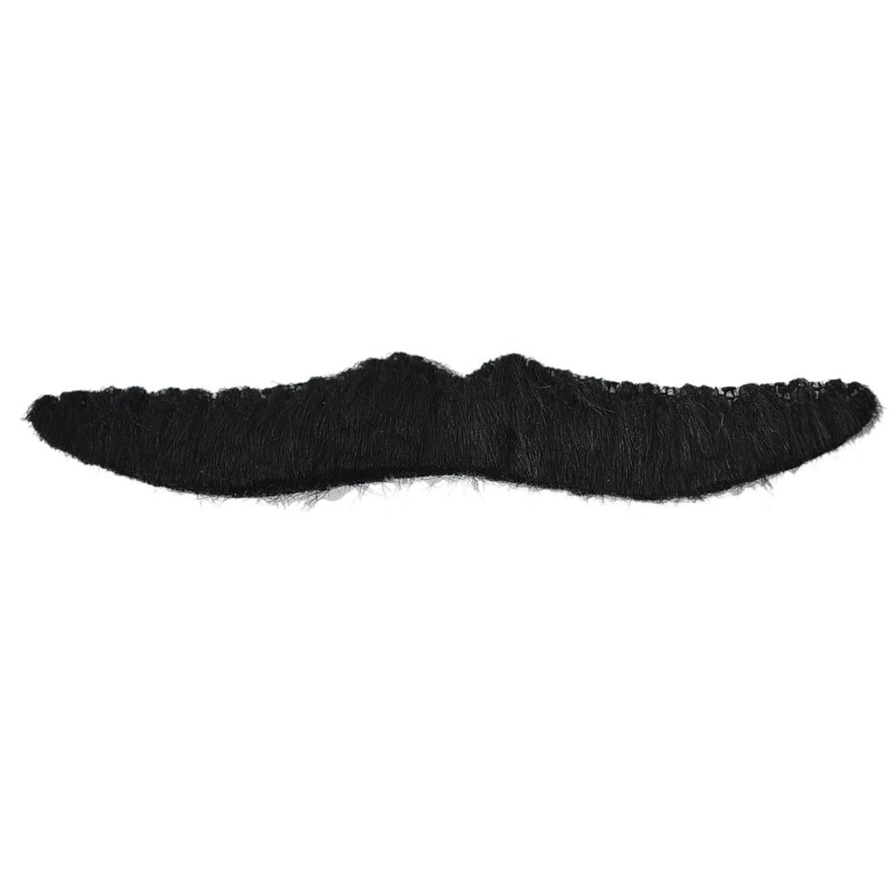 12PCS Set Men Black Fake Moustache Mustaches Funny Beard Party Halloween Costume