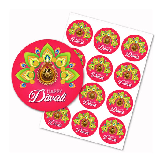 Happy Diwali Party Stickers, Light Festival Party Gift decorations