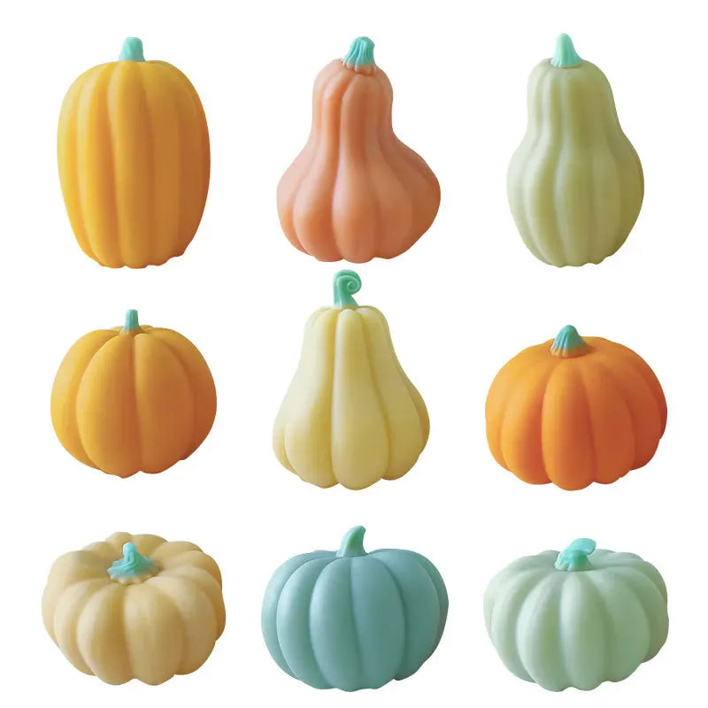 Halloween Pumpkin Silicone Mold DIY Aromatherapy Candles Drip Resin Plaster Ornaments Mould Handmade Soap Candle Making