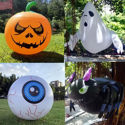 PVC Large Inflatable Spider Pumpkin Balloons Hanging Ghost Kids Toy Halloween Party Home Garden Outdoor Decorations Horror Props