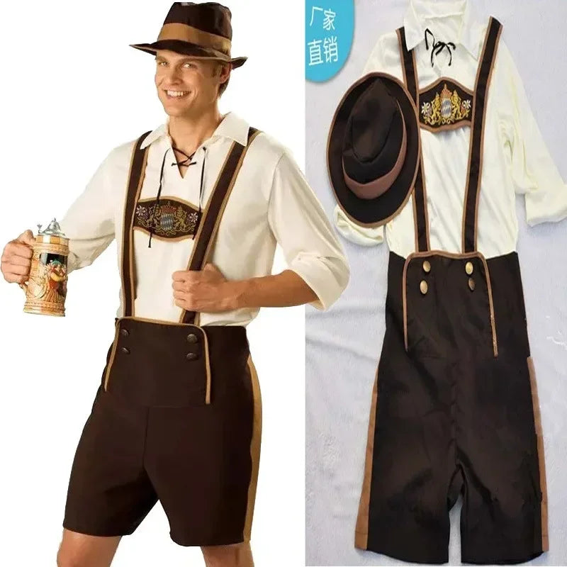 Hansel Bavarian Lederhosen Oktoberfest Costume for Men