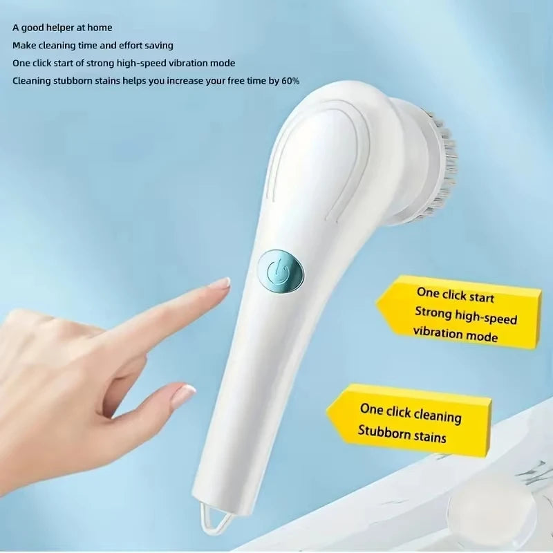 Xiaomi Electric Rotary Cleaning Brush Bathroom Cleaning Brush Powerful Noiseless 5 Replaceable Brush Heads Floor Kitchen