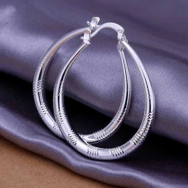 fashion wholesale beautiful 925 Sterling silver Earring for women classic charm Jewelry cute lady wedding party