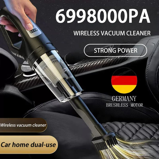 120W Portable Car Vacuum Cleaner USB Charging Handheld Cordless Vacuum Cleaner Powerful Suction for Auto Home Office Pet Hair