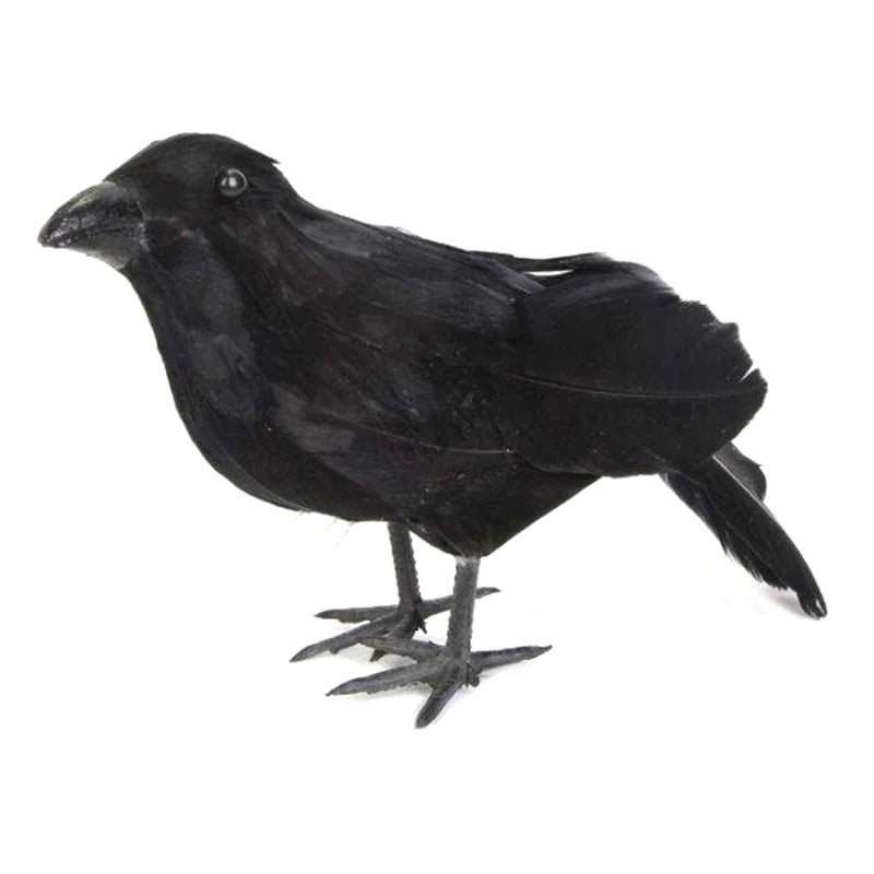 Simulation Black Crow Raven Bird Repellent Pest Control PigeonRepellent Garden Decoration Outdoor Decoracion Exterior