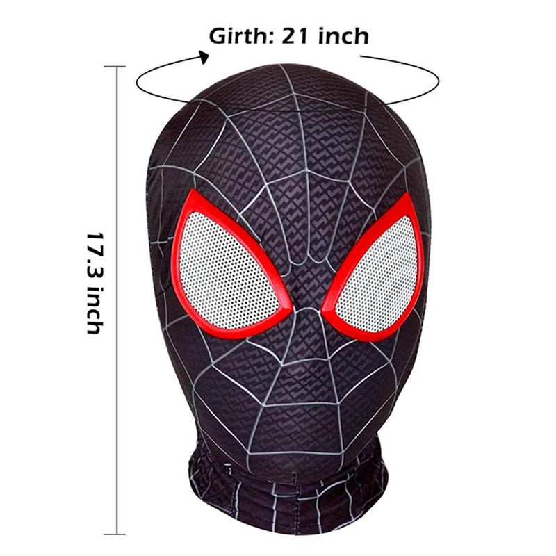 Spiderman Mask Superhero Miles Morales Peter Parker Spider Man Cosplay Masks Spider Helmet Halloween Costume Props for Adults