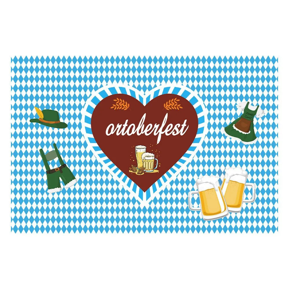 Bavarian Beer Festival Table Cloth Pennant Decorations Oktoberfest