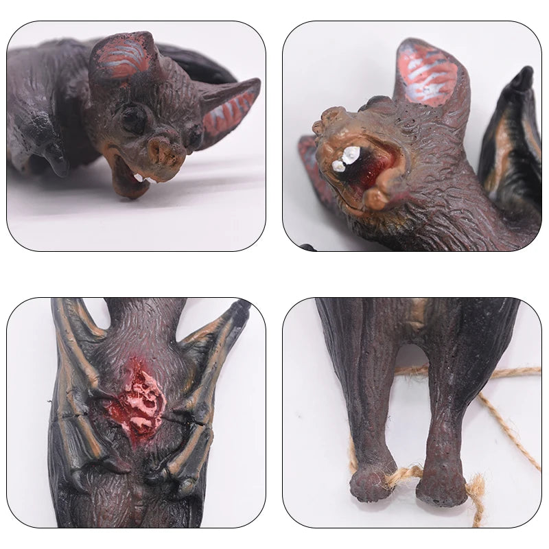 Horror Halloween Ornament Hanging Pendant Scary Bloody Mouse Bat Finger Hanging Props Haunted House Halloween Decorations