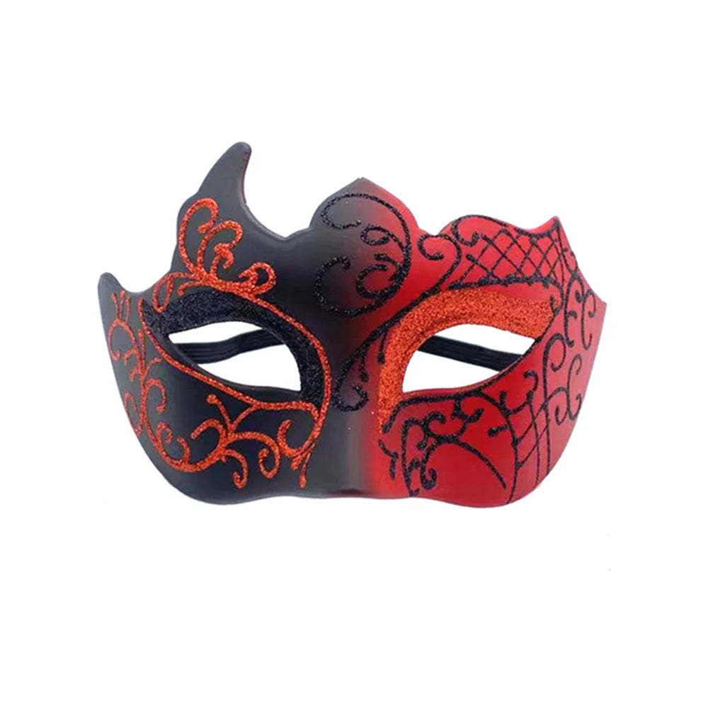 Retro Painted Half Face Masquerade Mask for Women and Men, Venice Mask, Halloween Costume Accessories, Cosplay Party Props