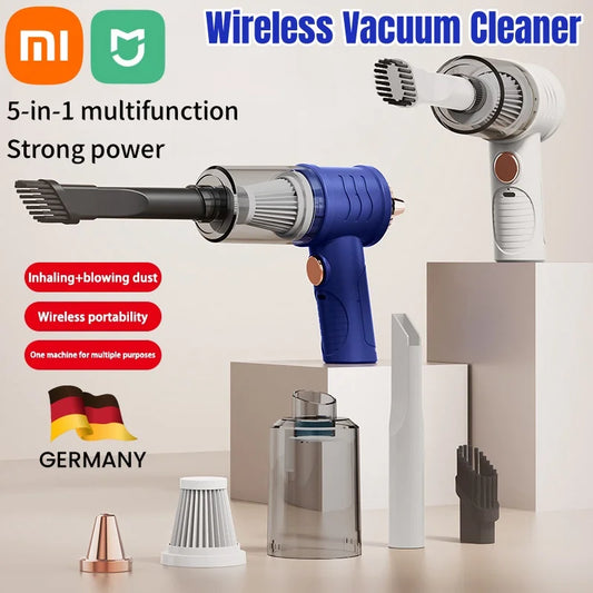 Xiaomi 5 in1 Wireless Car Vacuum Cleaner Multifunctional Powerful Cleaning Machine Portable High-power Suction Blowing Home